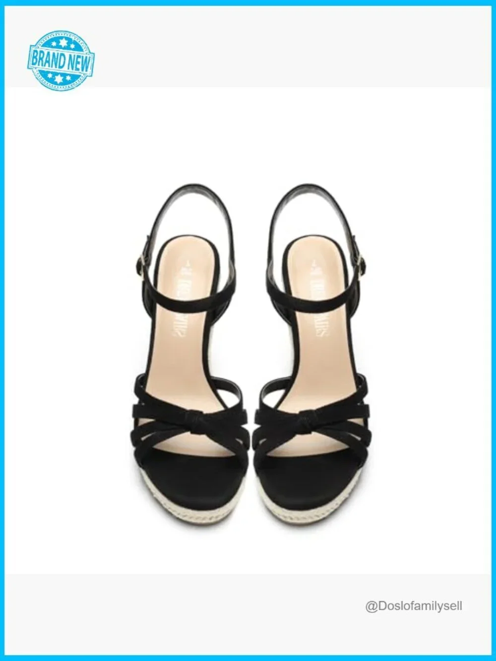 Strappy Espadrille Wedge Sandals Dressy Summer Casual Women Platform Heels with